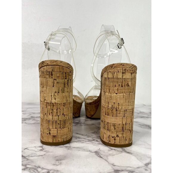 Steve Madden Women's Clear Lessa Platform Sandal Heel Sz 10 - Picture 5 of 8